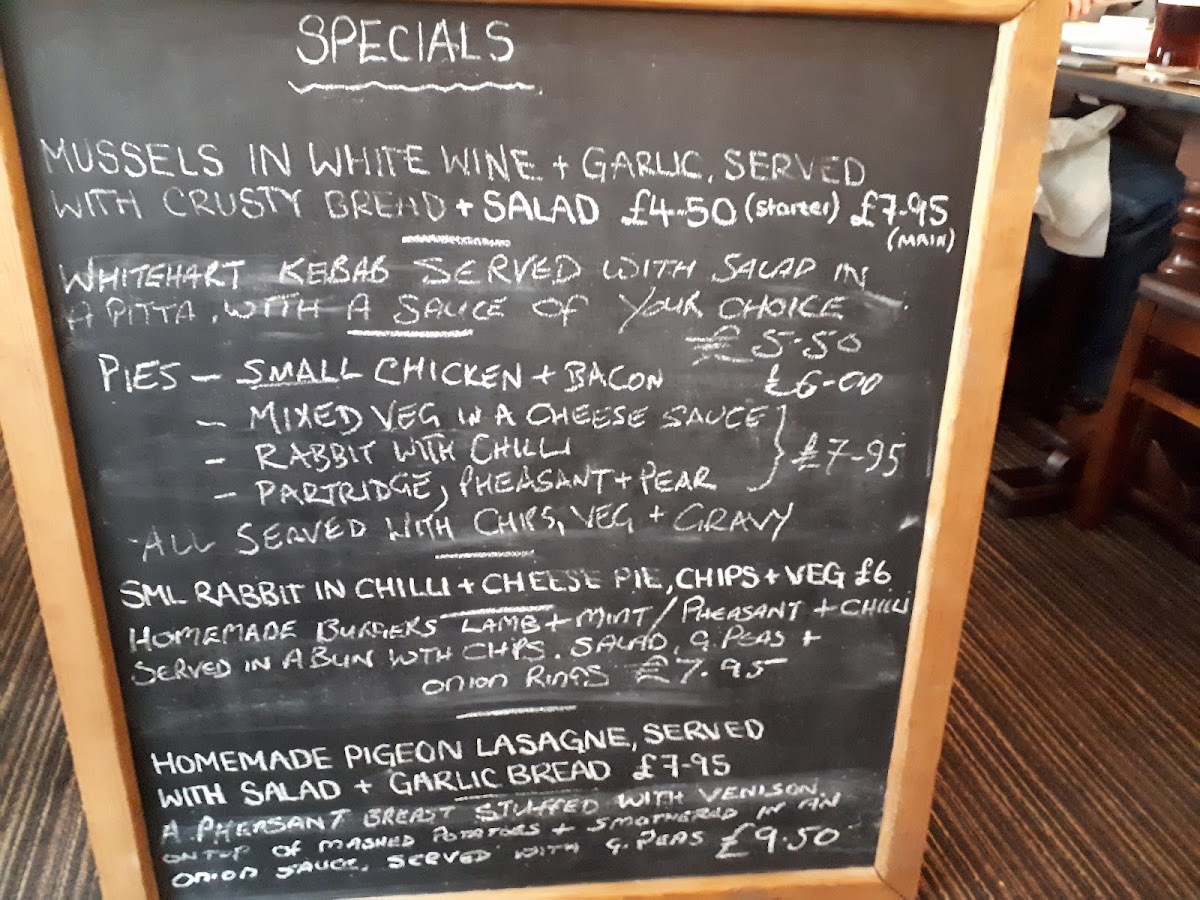 The White Hart Inn Menu - Image 5